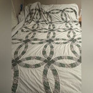 Full Size Doulbe Wedding Ring Pattern Quilt